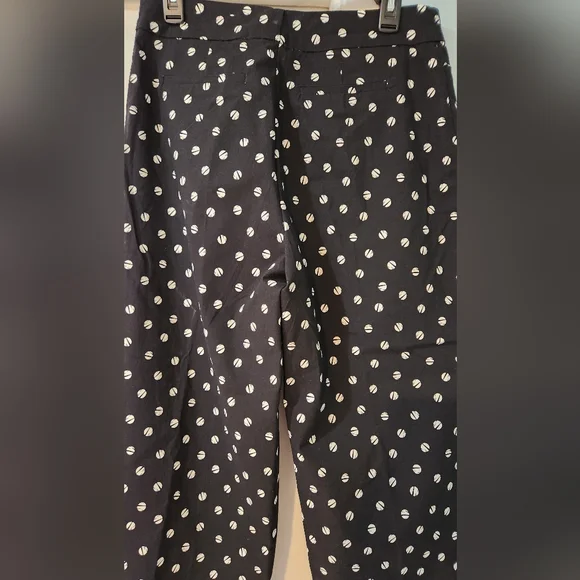 Women's Chico's Palazzo Wide Leg Black Briggitte w/ White Polka Dots 2R U.S. 12R - Picture 6 of 8